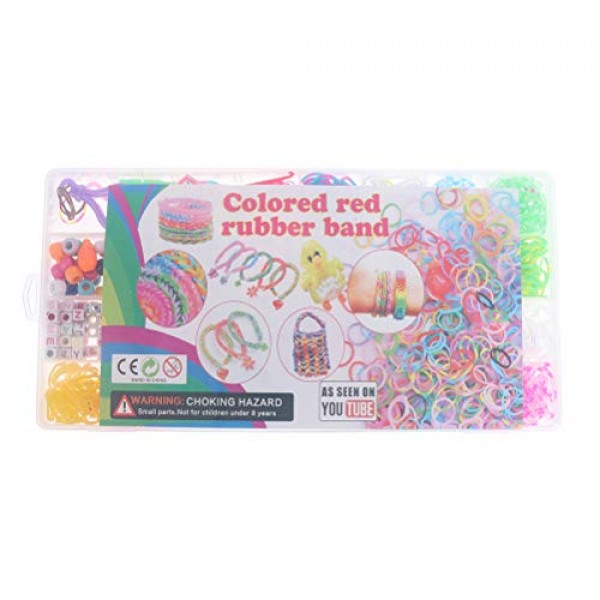 kekafu 1600+ Loom Bands Refill Kit Assorted Colors Rubber Bands Se...