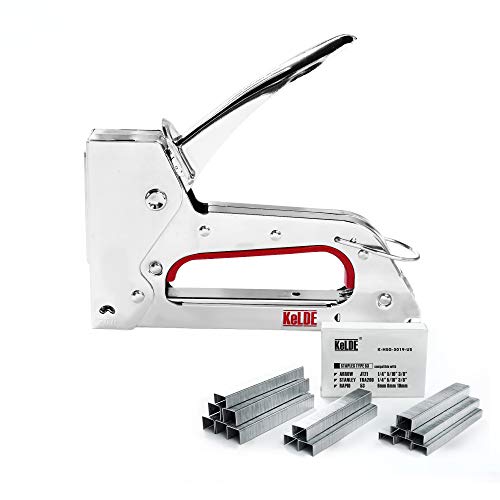 Hand Staple Kit, KeLDE Light Stapler Tacker fit JT21 Staple, I...