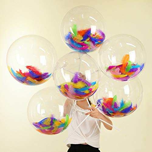 600PCS Colorful Feathers DIY Crafting Feathers for Wedding and Par...