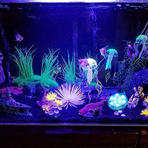 Kellegour Submersible Led Lights, Submersible Waterproof RGB Chang...