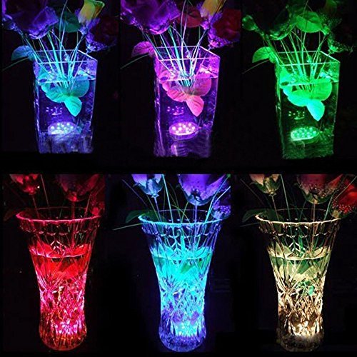 Kellegour Submersible Led Lights, Submersible Waterproof RGB Chang...