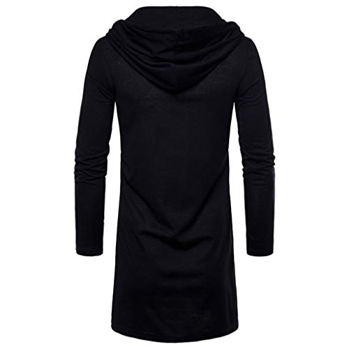 kemilove Mens Open Front Long Sleeve Sweater Draped Lightweight Ho...