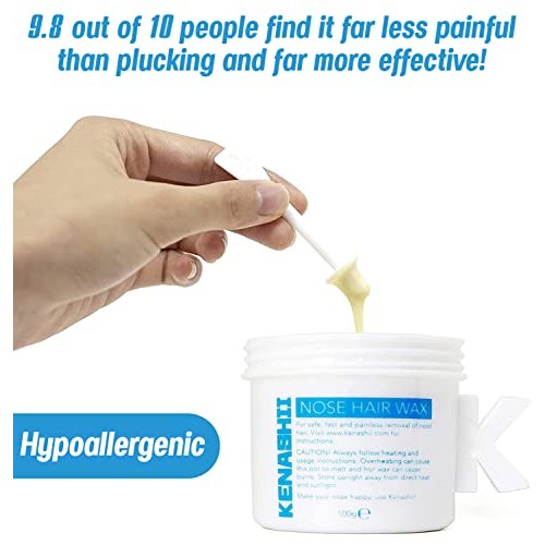 Nose Wax Kit, 100 g Wax, 24 Applicators. The Original and Best Nos...