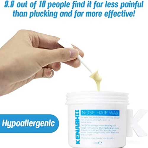Nose Wax Kit, 100 g Wax, 24 Applicators. The Original and Best Nos...