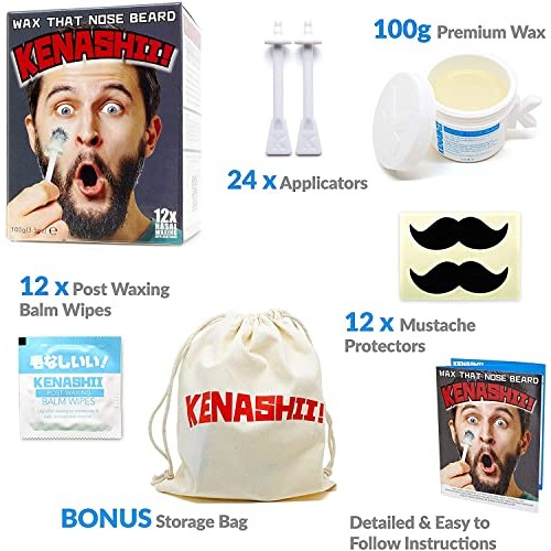 Nose Wax Kit, 100 g Wax, 24 Applicators. The Original and Best Nos...