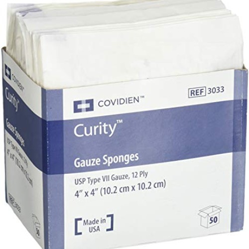 Curity Sterile Gauze Pad 4 x 4, 12-ply Box of 100