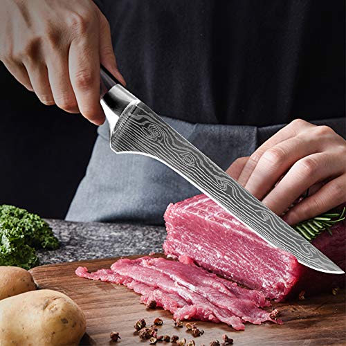 KEPEAK Boning Knife 6 Inch, Fillet Knives High Carbon Steel and Pa...