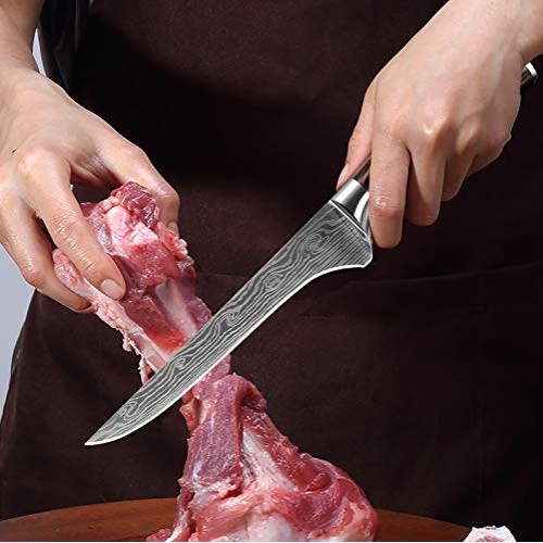KEPEAK Boning Knife 6 Inch, Fillet Knives High Carbon Steel and Pa...
