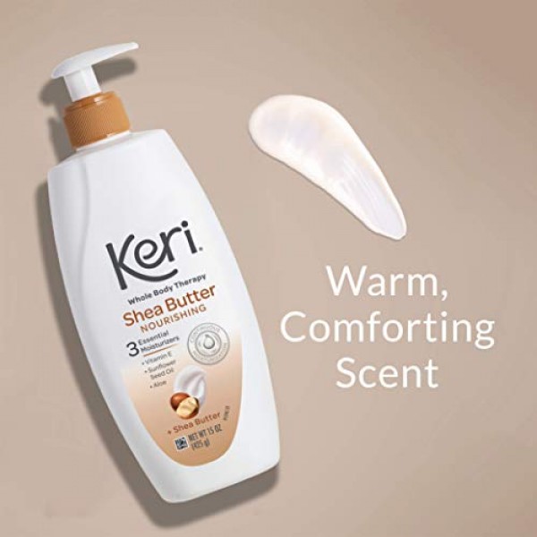 Keri Whole Body Therapy Original Shea Butter Lotion, Continuous Mo...