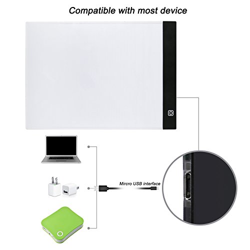 Keria A4 USB LED Light Board Ultra Thin Light Pad Light Box Apply ...
