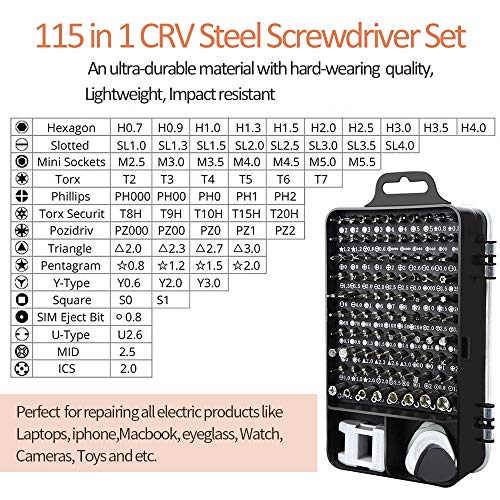 Professional Precision Screwdriver Set Magnetic - Professional 115...
