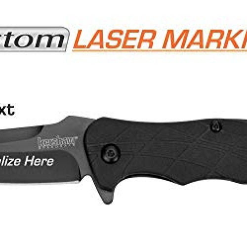 Custom Laser Engraved Kershaw RJ Tactical 3.0 Knife 1987