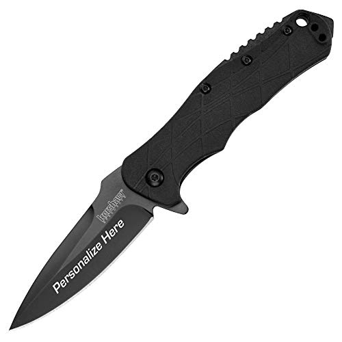 Custom Laser Engraved Kershaw RJ Tactical 3.0 Knife 1987