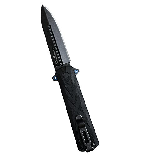 Kershaw Barstow 3960; All Black Pocket Knife with 3 Inch Stainle...