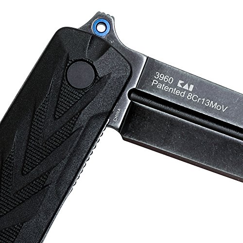 Kershaw Barstow 3960; All Black Pocket Knife with 3 Inch Stainle...