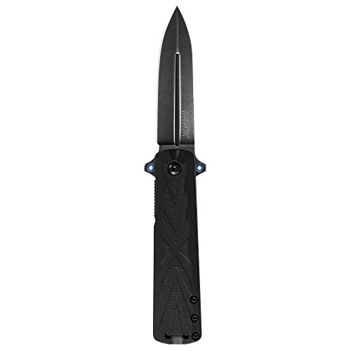 Kershaw Barstow 3960; All Black Pocket Knife with 3 Inch Stainle...