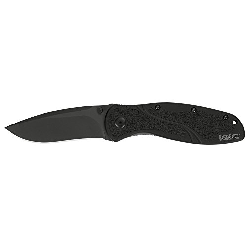 Kershaw Blur Black 1670BLK Everyday Carry Pocketknife with 3.4” ...