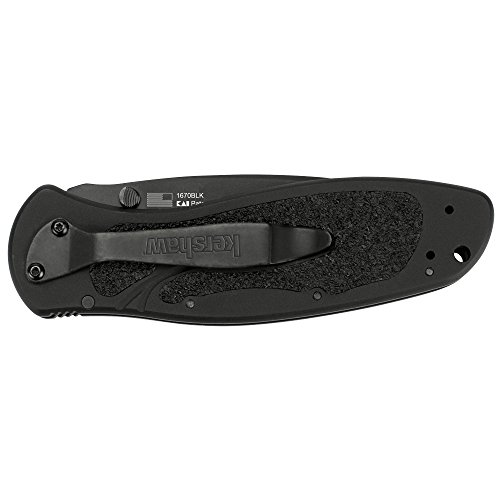 Kershaw Blur Black 1670BLK Everyday Carry Pocketknife with 3.4” ...
