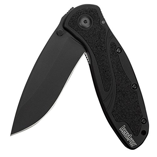 Kershaw Blur Black 1670BLK Everyday Carry Pocketknife with 3.4” ...
