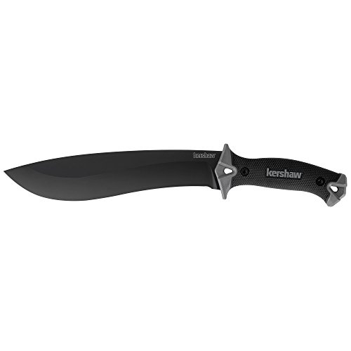Kershaw Camp 10 1077, Fixed Blade Camp Knife, 10-inch 65Mn Carbo...