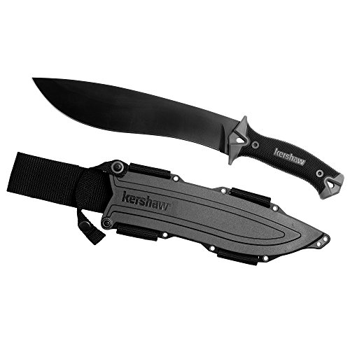 Kershaw Camp 10 1077, Fixed Blade Camp Knife, 10-inch 65Mn Carbo...