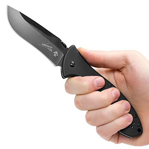 Kershaw CQC-9K 6045BLK Emerson Designed Manual Open Folding Pock...