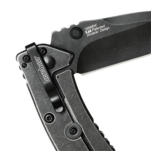 Kershaw Cryo II BlackWash Pocket Knife 1556BW, 3.25” 8Cr13MoV St...