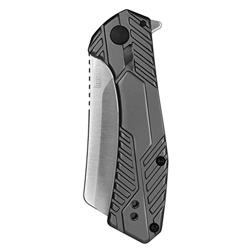Kershaw Static Cleaver Pocket Knife, 2.8 Inch Blade, Manual Open E...