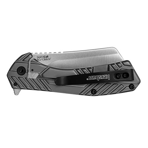 Kershaw Static Cleaver Pocket Knife, 2.8 Inch Blade, Manual Open E...