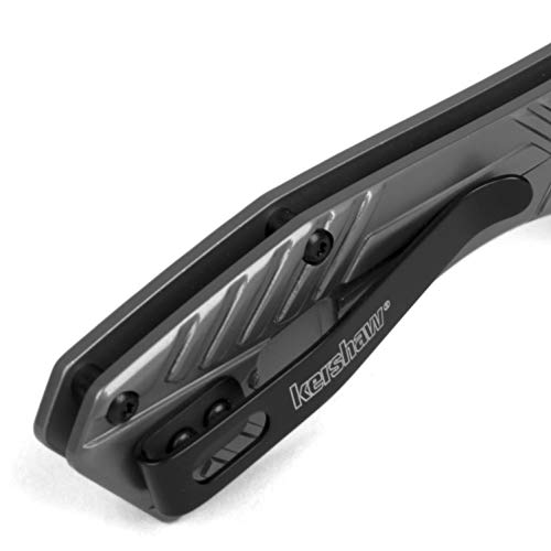 Kershaw Static Cleaver Pocket Knife, 2.8 Inch Blade, Manual Open E...