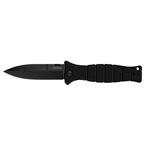 Kershaw XCOM Military-Style Pocketknife; 3.6-inch Black-Oxide Coat...
