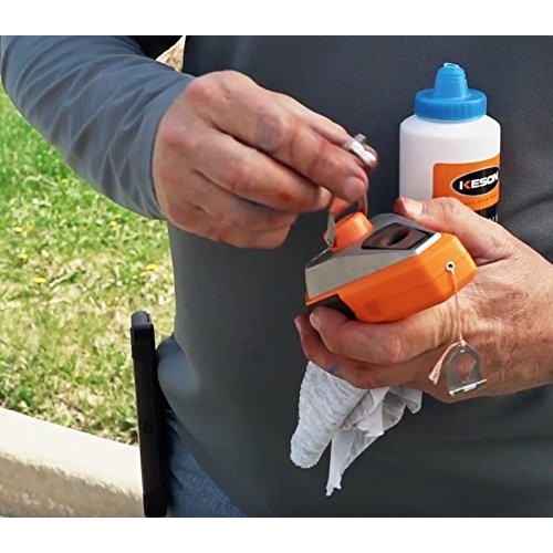 Keson K3XPRO Precision String Chalk Line Reel with 3X1 Rewind, 100...