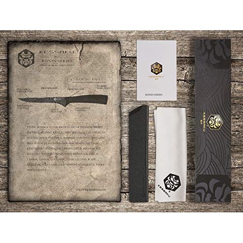 Kessaku 6-Inch Boning Fillet Knife - Ronin Series - Japanese Etche...