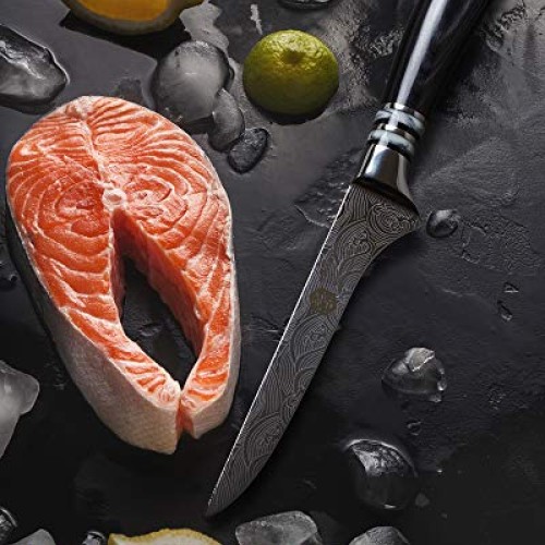 Kessaku 6-Inch Boning Fillet Knife - Ronin Series - Japanese Etche...
