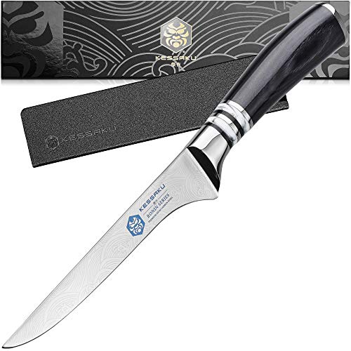 Kessaku 6-Inch Boning Fillet Knife - Ronin Series - Japanese Etche...