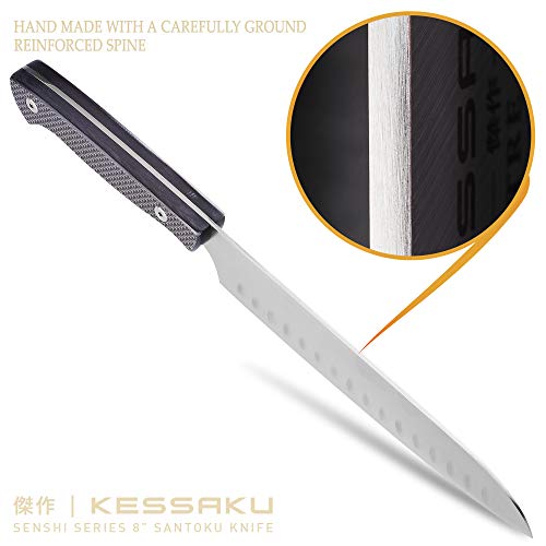 Kessaku 8-Inch Santoku Knife - Senshi Series - Japanese AUS-8 HC S...