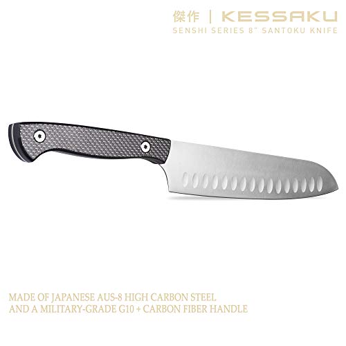 Kessaku 8-Inch Santoku Knife - Senshi Series - Japanese AUS-8 HC S...