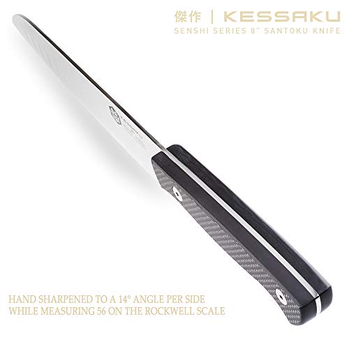 Kessaku 8-Inch Santoku Knife - Senshi Series - Japanese AUS-8 HC S...