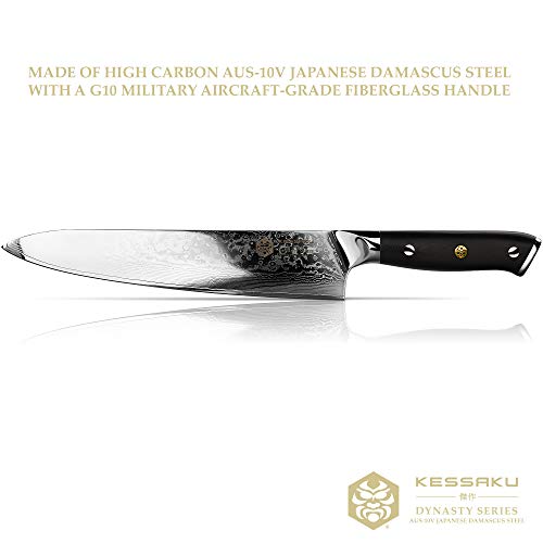 Kessaku Chef Knife - Damascus Dynasty Series - 67-Layer AUS-10V Ja...