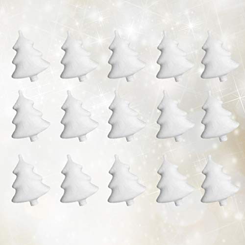 KESYOO 24pcs 7.3cm Foam Cones for DIY Crafts White Styrofoam Cones...