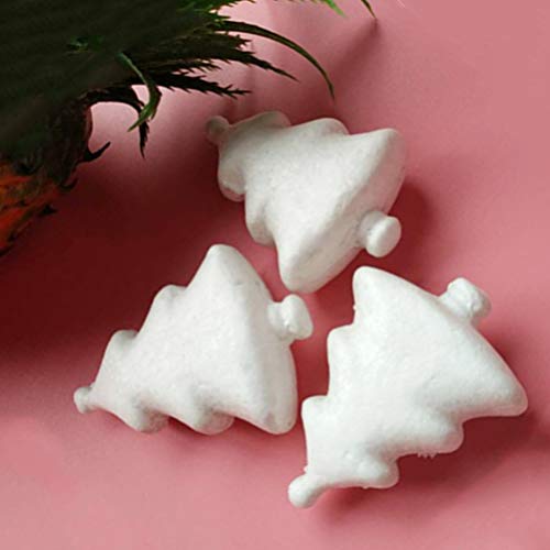 KESYOO 24pcs 7.3cm Foam Cones for DIY Crafts White Styrofoam Cones...