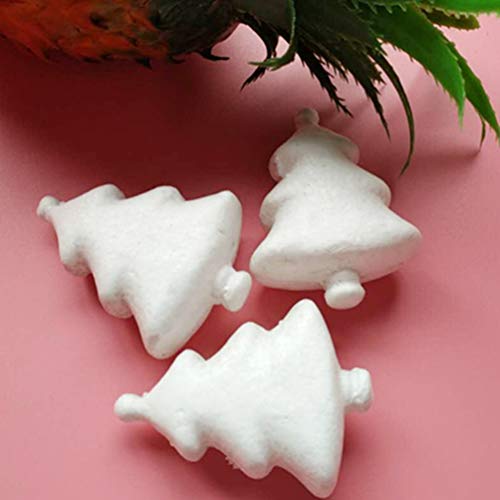 KESYOO 24pcs 7.3cm Foam Cones for DIY Crafts White Styrofoam Cones...