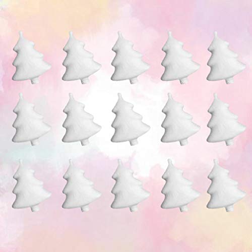 KESYOO 24pcs 7.3cm Foam Cones for DIY Crafts White Styrofoam Cones...