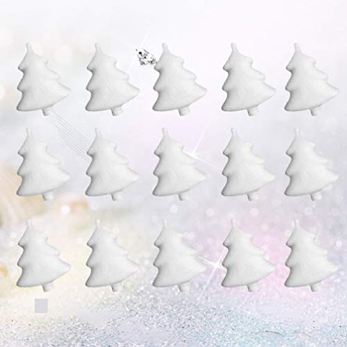 KESYOO 24pcs 7.3cm Foam Cones for DIY Crafts White Styrofoam Cones...