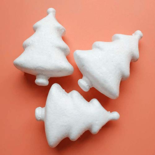 KESYOO 24pcs 7.3cm Foam Cones for DIY Crafts White Styrofoam Cones...