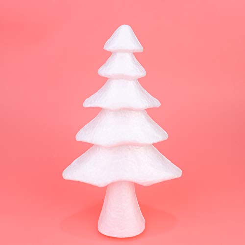 KESYOO 2pcs Foam Christmas Tree Cones Craft Foam Cone White Styrof...