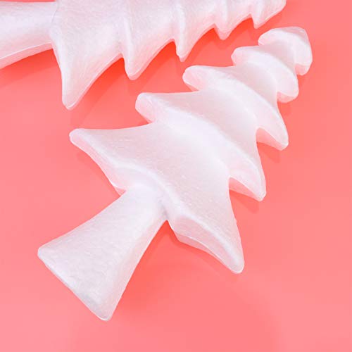 KESYOO 2pcs Foam Christmas Tree Cones Craft Foam Cone White Styrof...