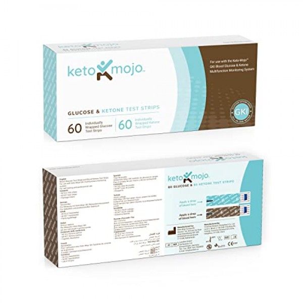 KETO-MOJO Test Strip Combo Pack for Use ONLY with The New GK+ Mete...