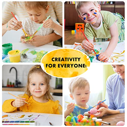 15Pcs Paint Brushes Value Pack for Kids, Includes 15 Different Typ...