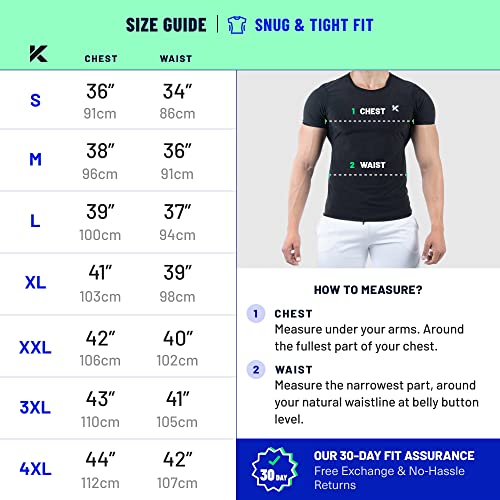Kewlioo Mens Sauna Suit Shirt - Heat Trapping Sweat Compression Ap...